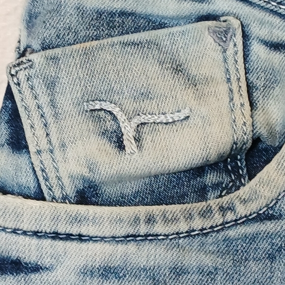 Flying  Machine Blue Label Premium Denim Jeans Size 34 Slim Tapered - Picture 3 of 10